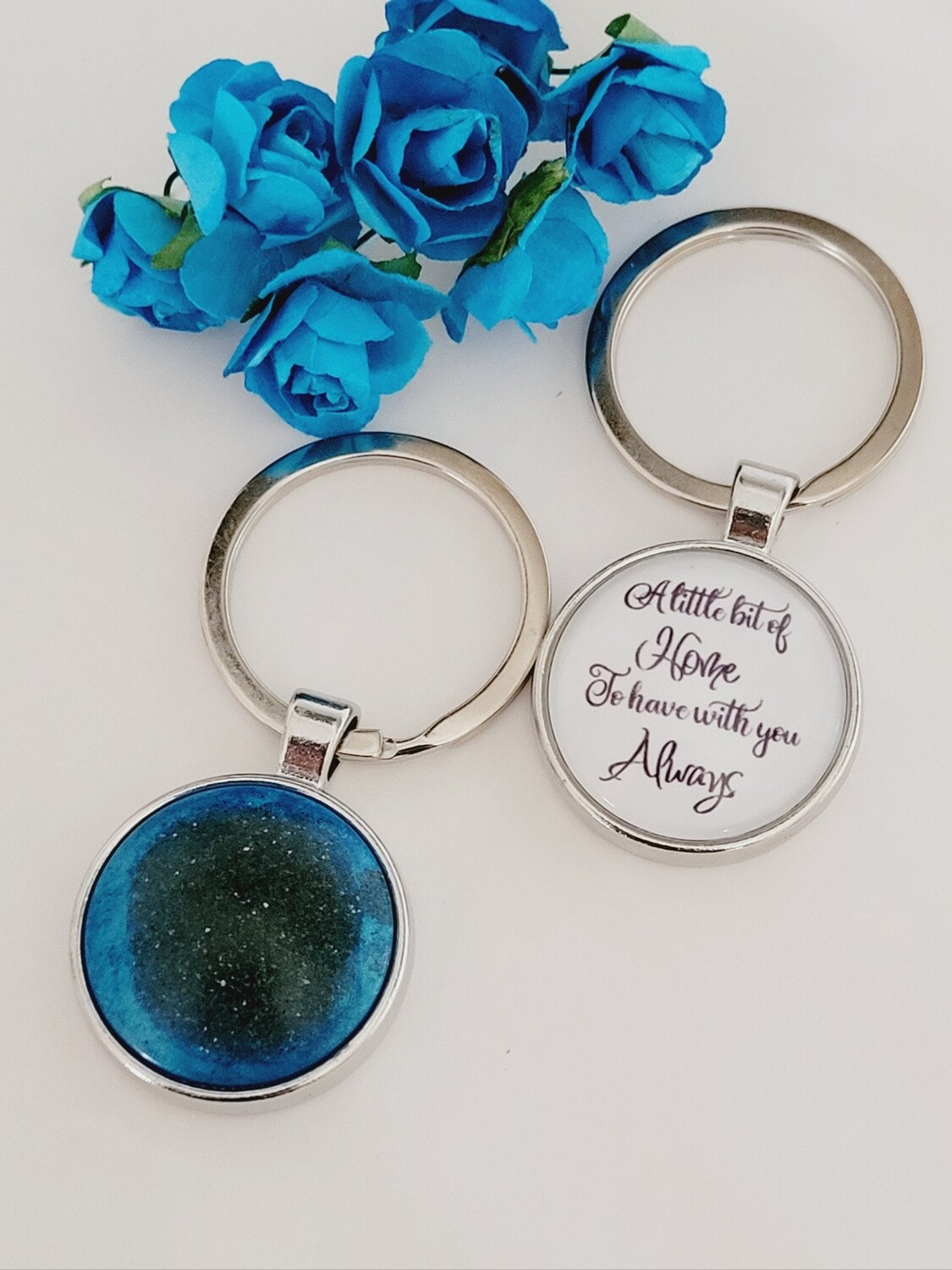 "Forever" -   " A little bit of Home" Infused Key Ring