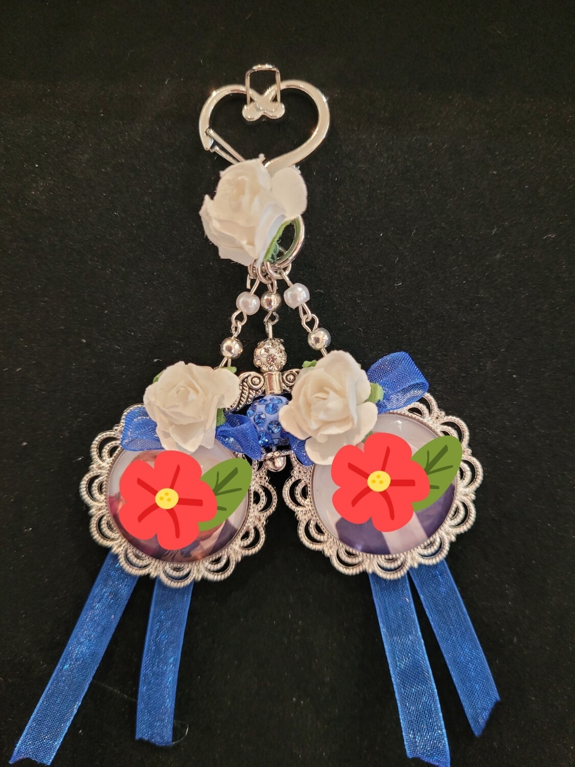 &quot;Missed&quot; - Double Custom Charm with Angel Drop