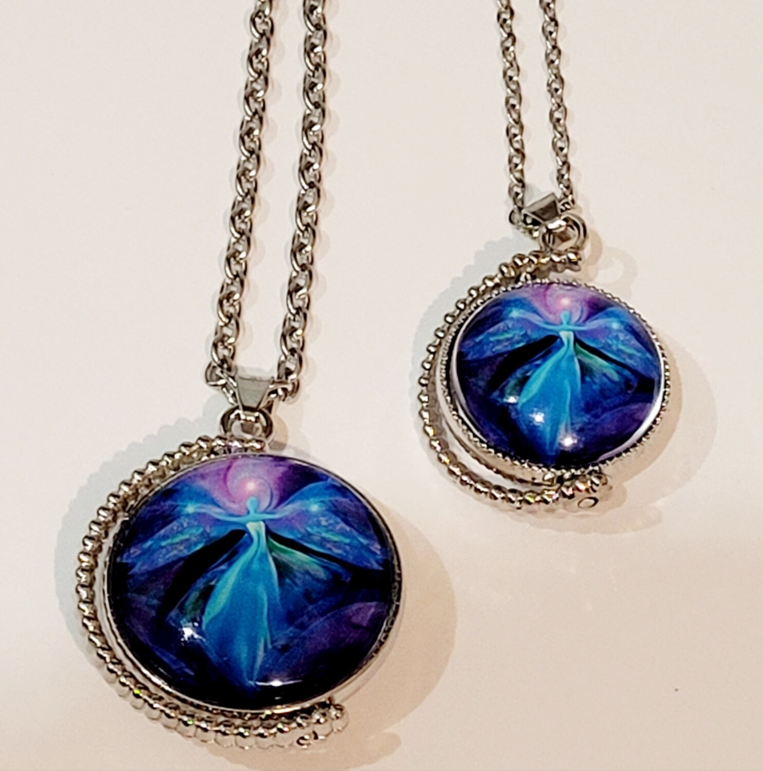 Mother and Daughter Double Pendant Gift Set