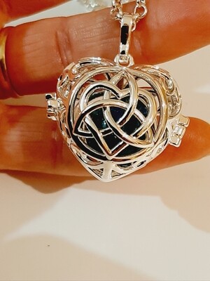 "Forever" Ashes/hair Infused Large Celtic Cage
