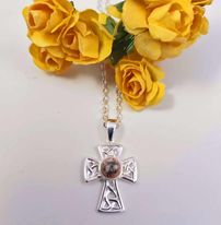 &quot;Forever&quot; -  Sterling Silver Celtic Triskele Cross