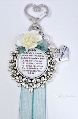 'Missed' Flower Girl Bouquet Clip