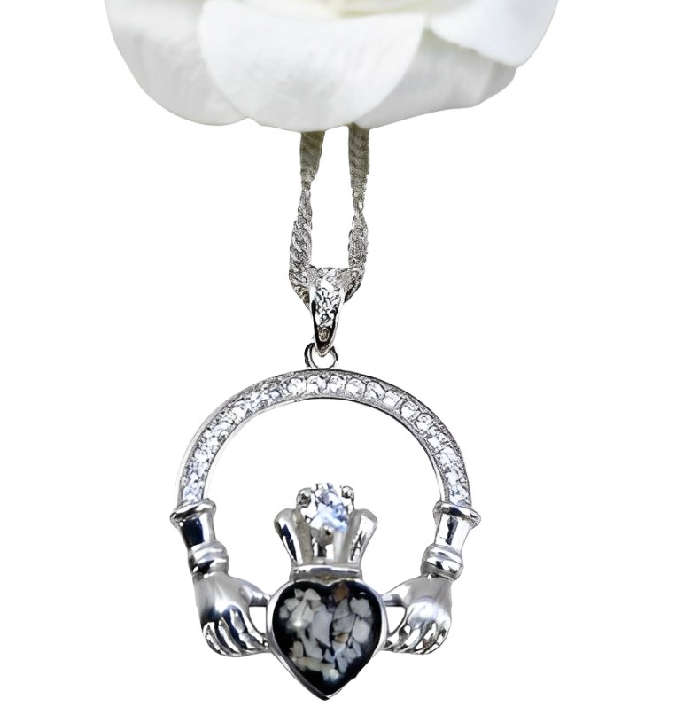 &quot;Forever&quot; -   Sterling Silver Claddagh Pendant