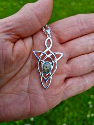 "Forever" -   Sterling Silver Celtic Mother Pendant