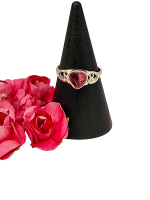 "Forever" -  Sterling Silver Heart  Ring