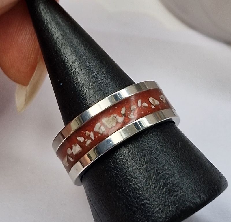 "Forever" -  Stainless Steel Band  Ring