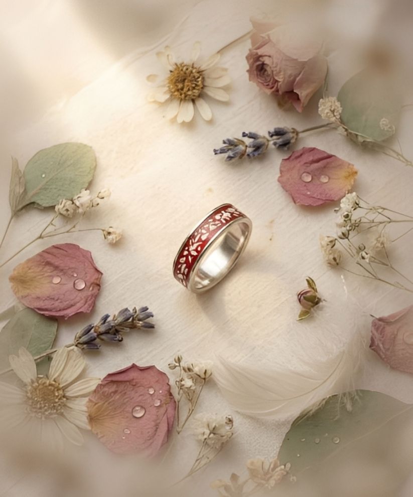 "Forever" -  Stainless Steel Band  Ring