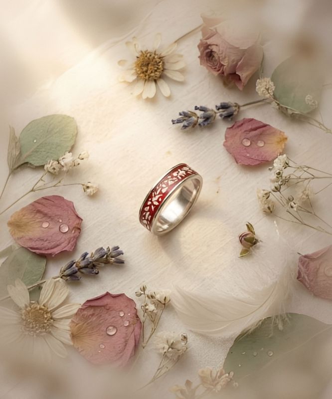 "Forever" -  Stainless Steel Band  Ring