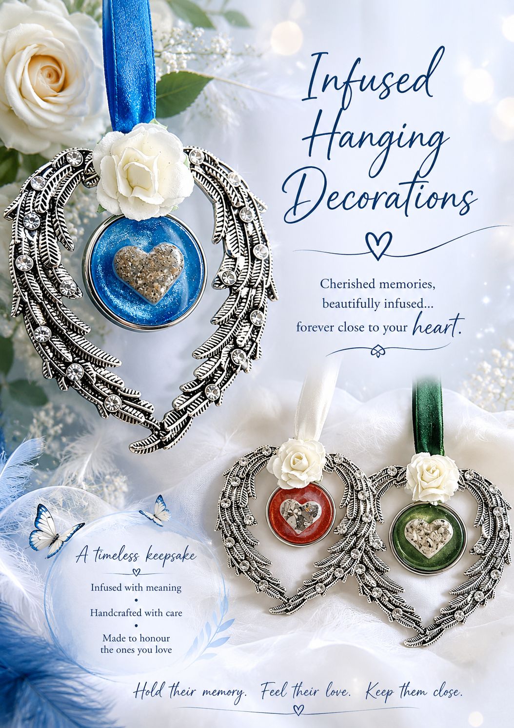 "Forever" -  Angel Wing Hanging Decoration 