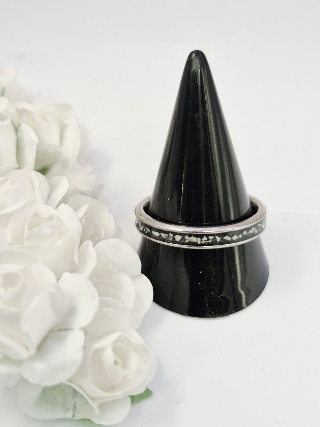 "Forever" -   " Thin Stainless Steel  Band Ring 4mm