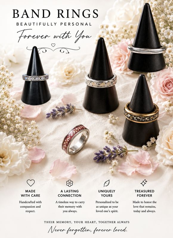 "Forever" - " Thin Stainless Steel Band Ring 4mm "Forever" - " Thin Stainless Steel Band Ring 4mm