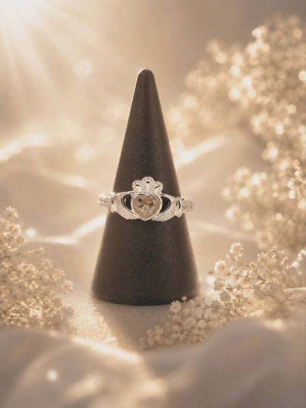 "Forever" -   Sterling Silver Claddagh Ring