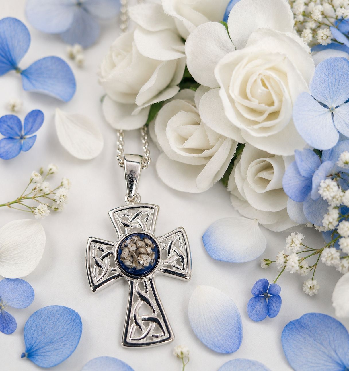 "Forever" -  Sterling Silver Celtic Triskele Cross