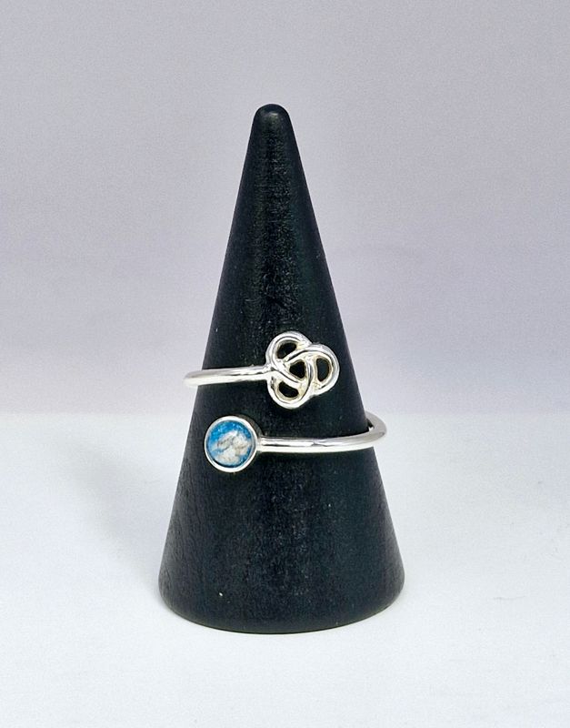 'Forever' Sterling Silver Celtic Triskele Wrap Ring
