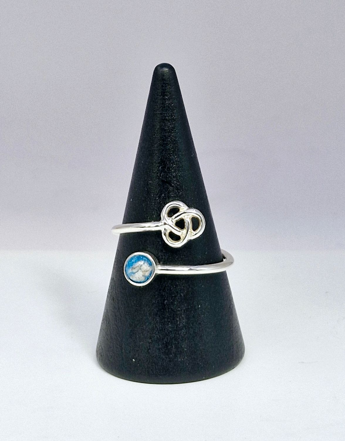 'Forever' Sterling Silver Celtic Triskele Wrap Ring