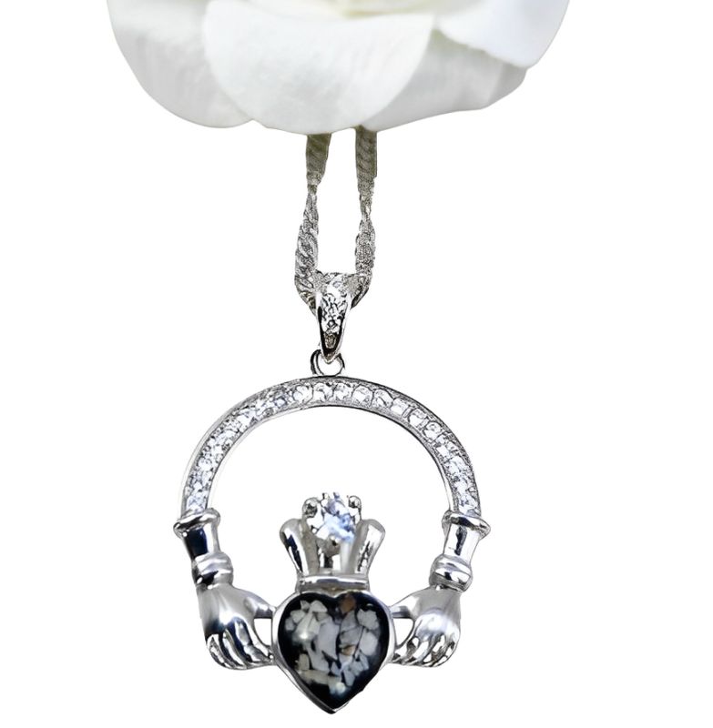"Forever" -   Sterling Silver Claddagh Pendant
