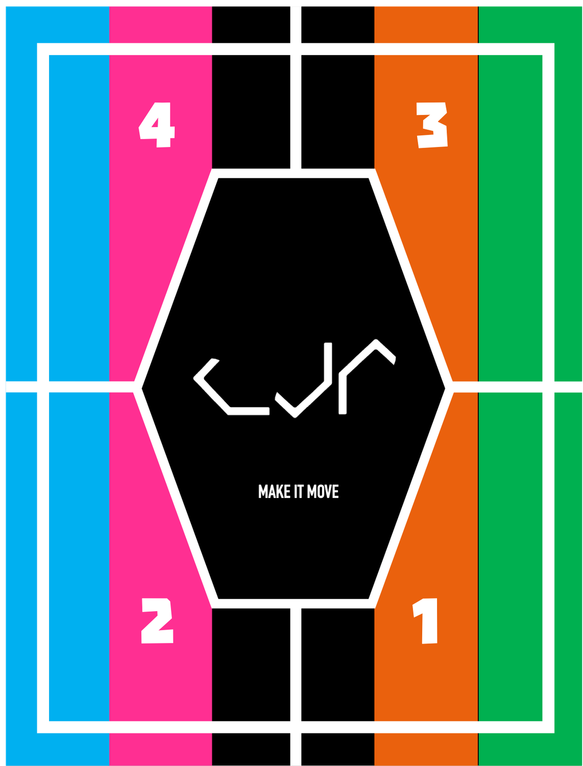 Club Set Target tunnel (5 targets + 5 homeplates, met club logo/kleuren)