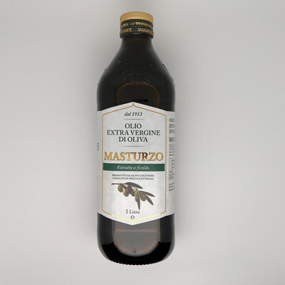 Olio extra vergine di olivia "MASTURZO" ETICHETTA BIANCA