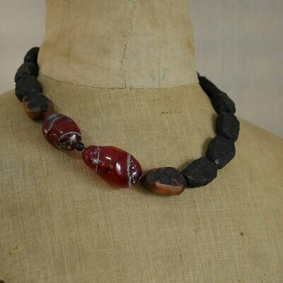 Collier - Flam' charcoal