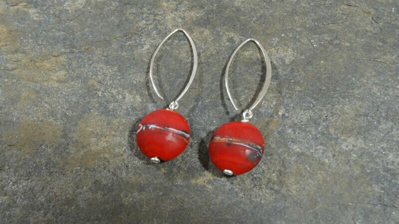 Boucles d'oreilles - Flam' passion mat