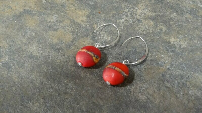 Boucles d'oreilles - Flam' passion mat