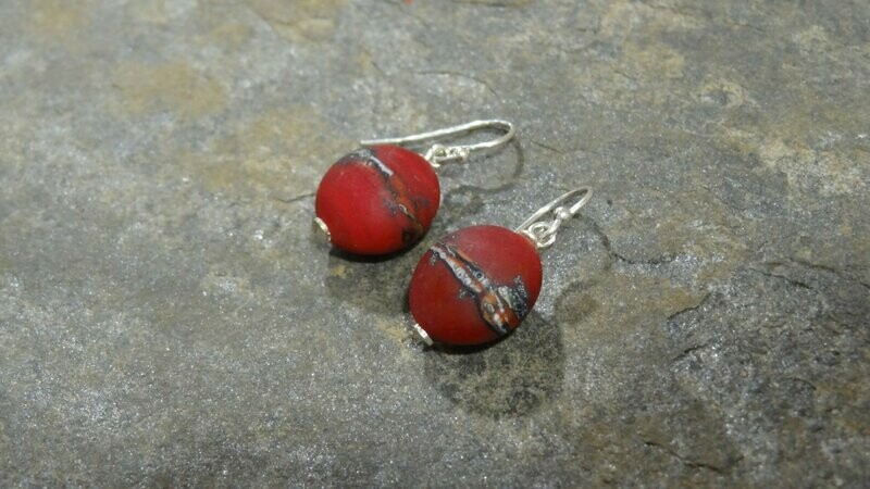 Boucles d'oreilles - Flam' passion mat