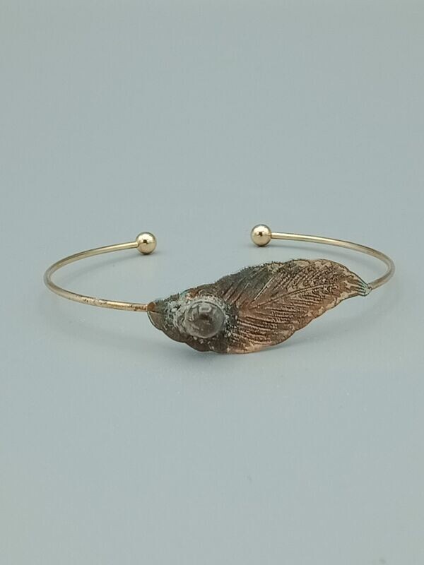 Bracelet - Organic feuille d'or