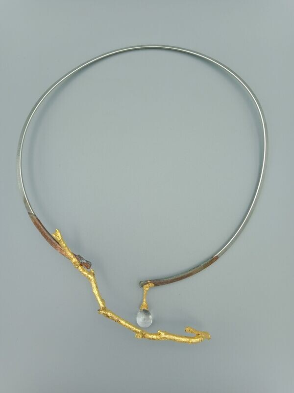 Collier - Bourgeon cristal