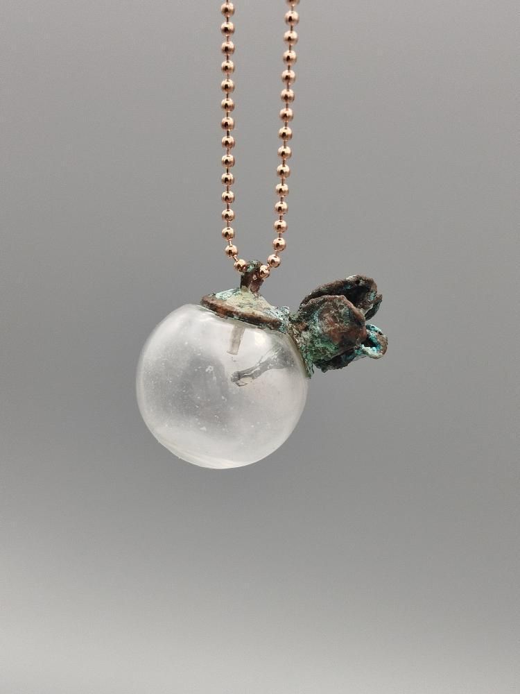Collier - Mémento bulle fleur