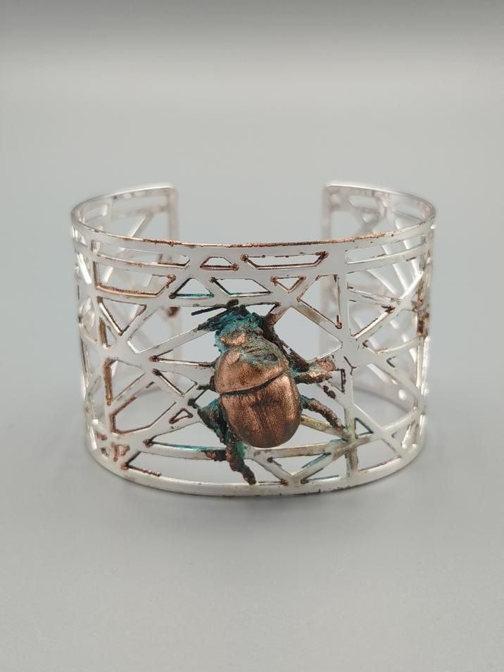 Bracelet - Organic manchette scarabée