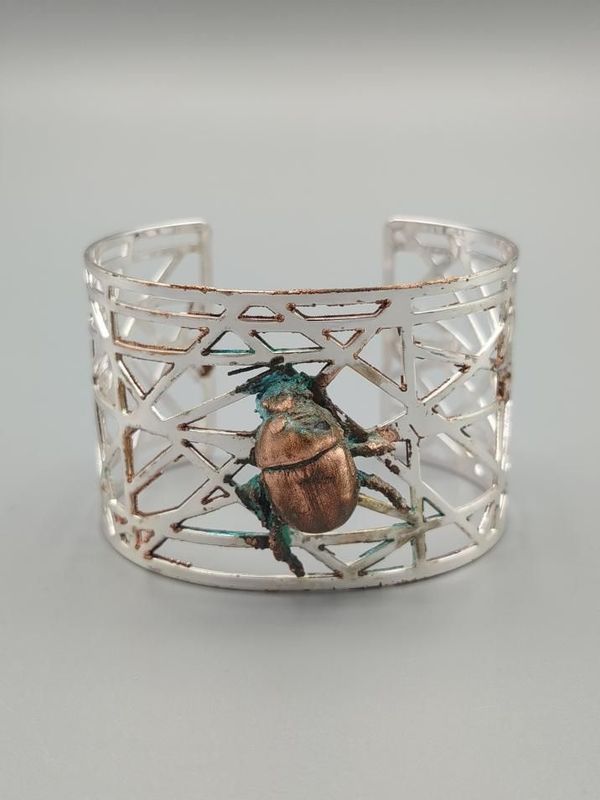 Bracelet - Organic manchette scarabée