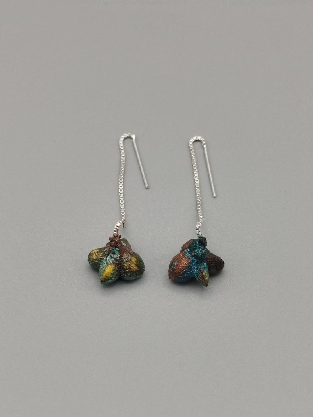 Boucles d’oreilles - Graine Fusain