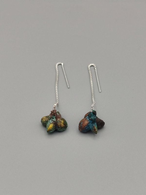 Boucles d’oreilles - Graine Fusain