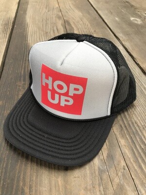 Hop Up Black and Grey Mesh Trucker Cap