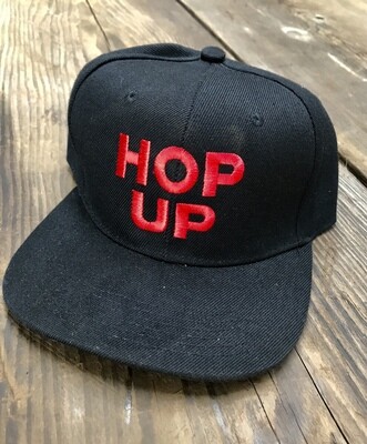 Hop Up Block Logo Embroidered Cloth Cap