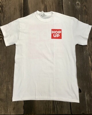 Hop Up Block Logo T-shirt White