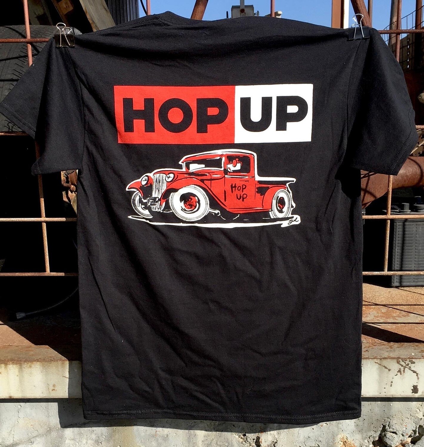 Hop Up Truck Short Sleeve T-shirt Black