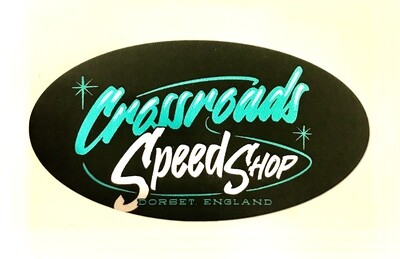 Crossroads Speed Shop Logo Sticker