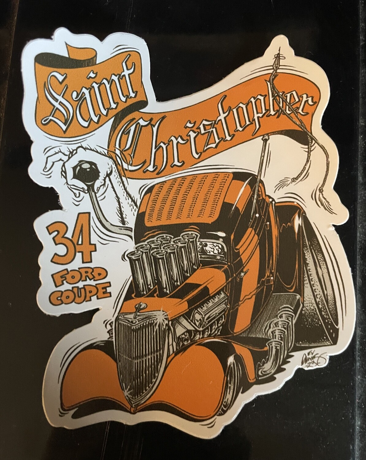 Saint Christopher &#39;34 Coupe Sticker