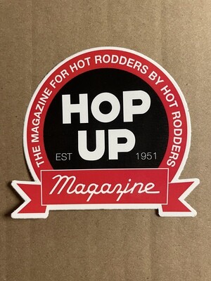 Hop Up Magazine 'For Hot Rodders' Sticker