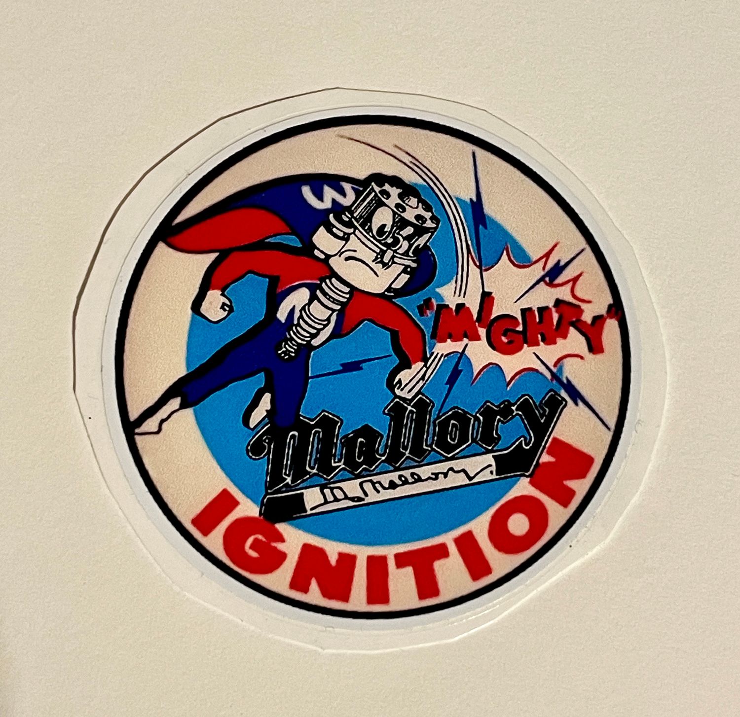 Mallory Ignition  Vintage Sticker