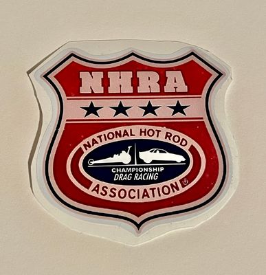 NHRA Shield Vintage Sticker