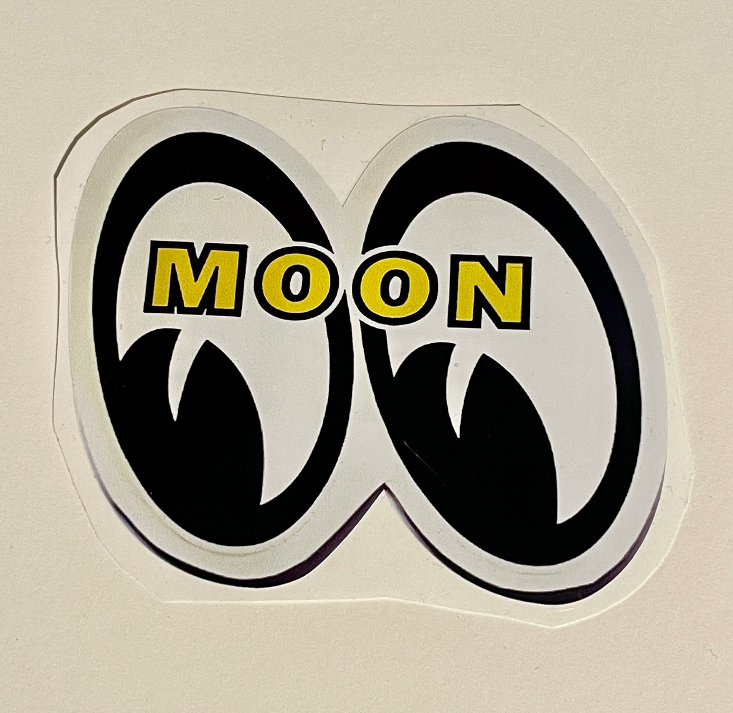 Moon Look Left Vintage  Sticker