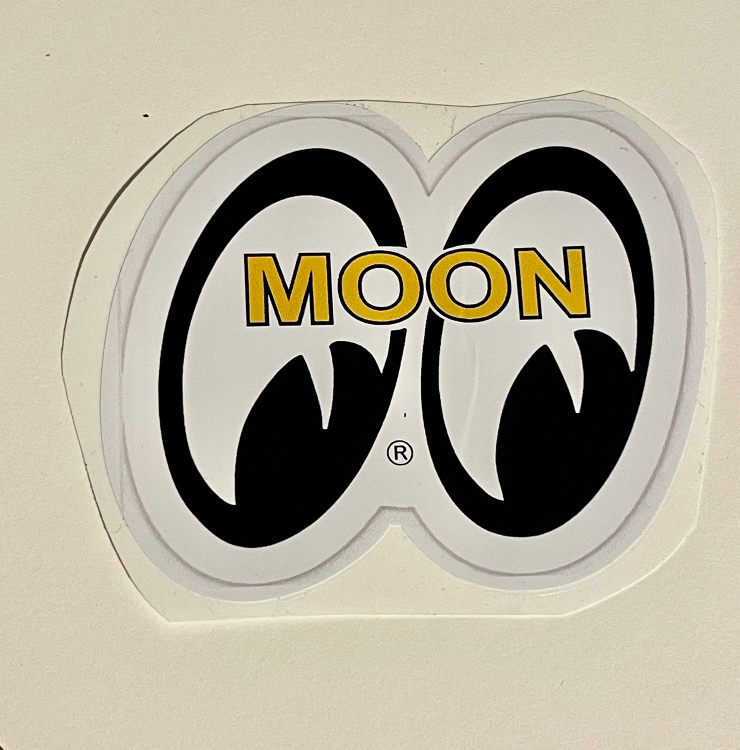 Moon Look Right Vintage  Sticker