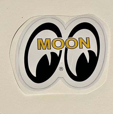 Moon Look Right Vintage  Sticker