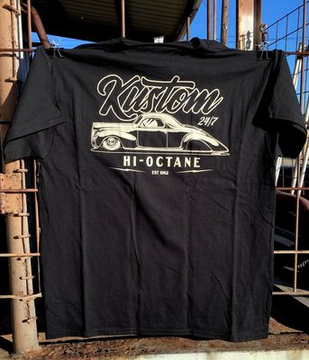 Hi-Octane Kustom Short Sleeve T-shirt Black PRE-ORDER