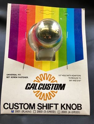 Cal Custom Vintage Chrome Gear Shift Knob