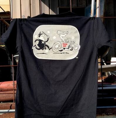 Hop Up Norwell 'Cop Chase' Short Sleeve T-shirt Black