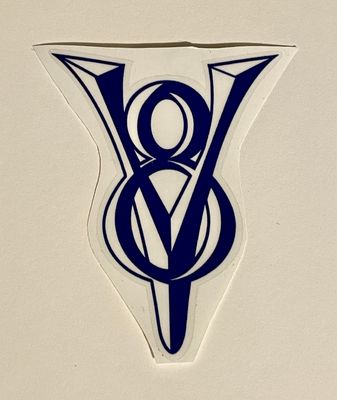 Vintage Early Ford V8 Logo Stickers