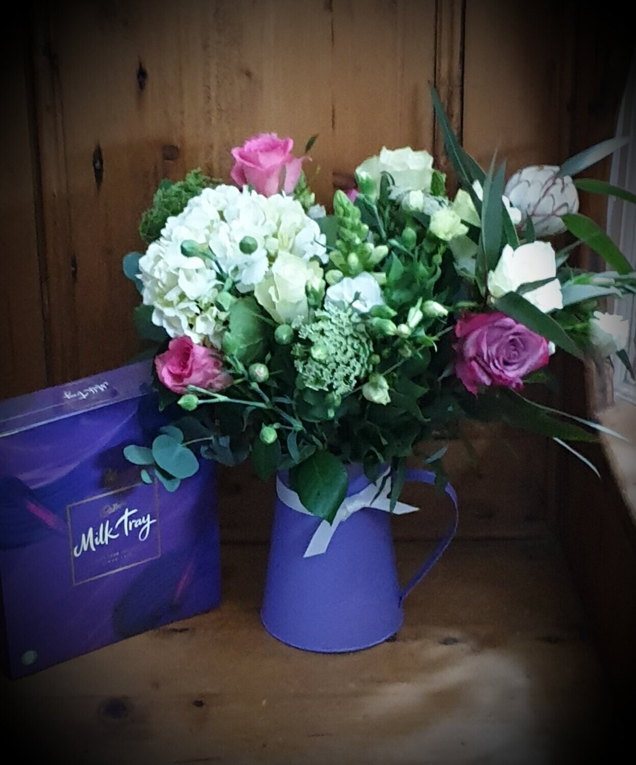 Florist Choice Mixed Jug  with Chocolates £47.95